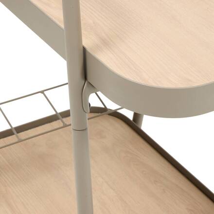 Carrello EASINESS Mogano 73 x 48 x 80 cm - Alluminio trattato con epossidica, Trattamento antiruggine