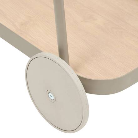Carrello EASINESS Mogano 73 x 48 x 80 cm - Alluminio trattato con epossidica, Trattamento antiruggine