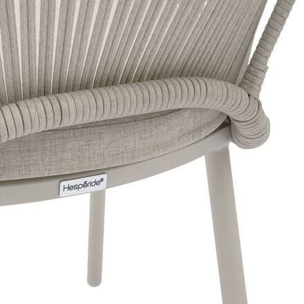 Sedia da giardino con braccioliORYON Argilla Alluminio trattato con epossidica, Olefina