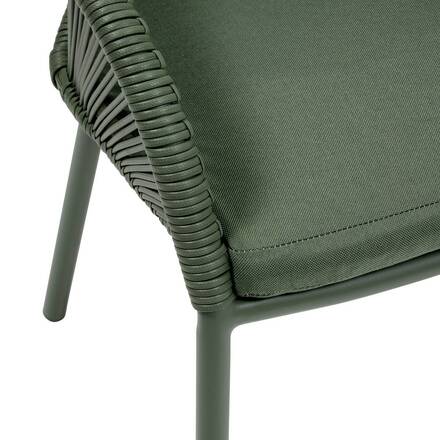Sedia da giardino con braccioliORYON Verde alloro Alluminio trattato con epossidica, Olefina