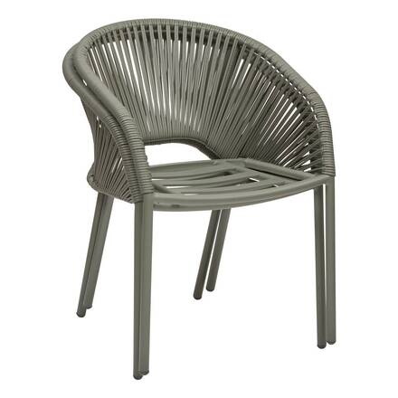 Sedia da giardino con braccioliORYON Verde alloro Alluminio trattato con epossidica, Olefina