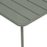 Tavolino da salotto da giardino quadrato PHUKET Verde alloro 45 x 45 cm - Acciaio rivestito in resina epossidica, Trattamento antiruggine rinforzato Lauro