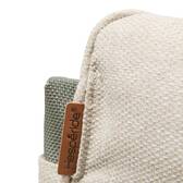 Poltrona relax da giardino LAMBINIO Beige / Verde alloro Alluminio trattato con epossidica - Olefina Beige / Verde Alloro