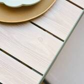 Tavolo da giardino rettangolare allungabile ÉVASION Lino / Verde alloro 10 posti - Alluminio rivestito in epossidico Lino / Lauro