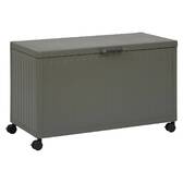 Baule contenitore EDENIO Verde alloro 510 L - Acciaio trattato con epossidica, Alluminio trattato con epossidica Lauro