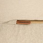 Divano angolare da giardino ALLURE Beige / Mogano 5 posti - Alluminio trattato con epossidico, Poliestere Beige / Marrone Mogano