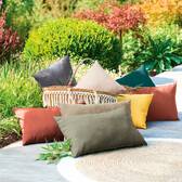 Cuscino decorativo rettangolare KORAI Caffè 30 x 50 cm - Poliestere Caffè