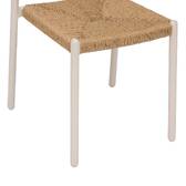 Sedia da giardino WISTTY Argilla Alluminio trattato con epossidica, resina intrecciata sintetica Argilla