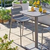 Sedia alta da giardino ALEGORIA Caffè