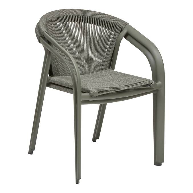 Sedia da giardino con braccioli RIU Salvia / Verde alloro Alluminio trattato con epossidica, Poliestere3860