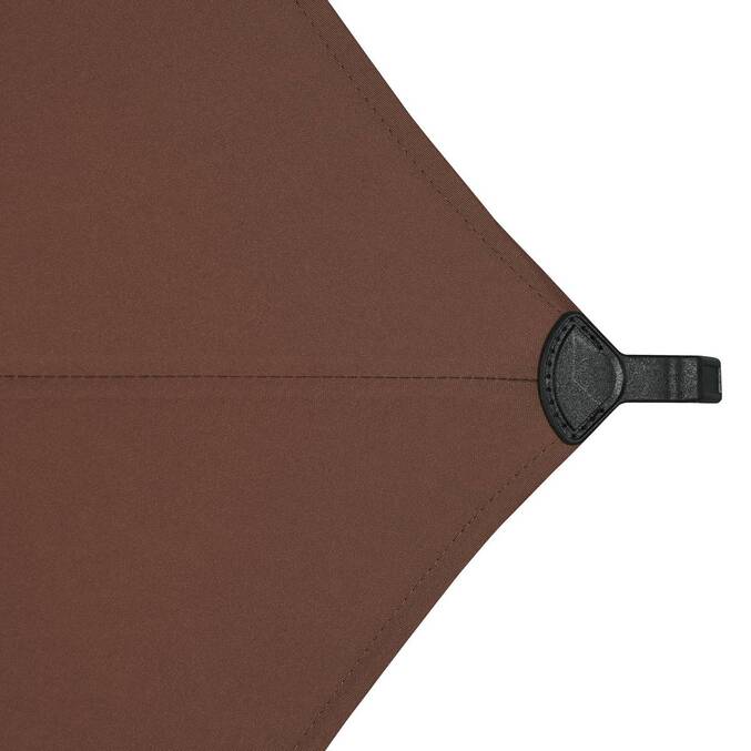 Ombrellone dritto rettangolare inclinabile LOOMPA Mogano 3 x 2 m - Acciaio, Alluminio, Poliestere Marrone Mogano