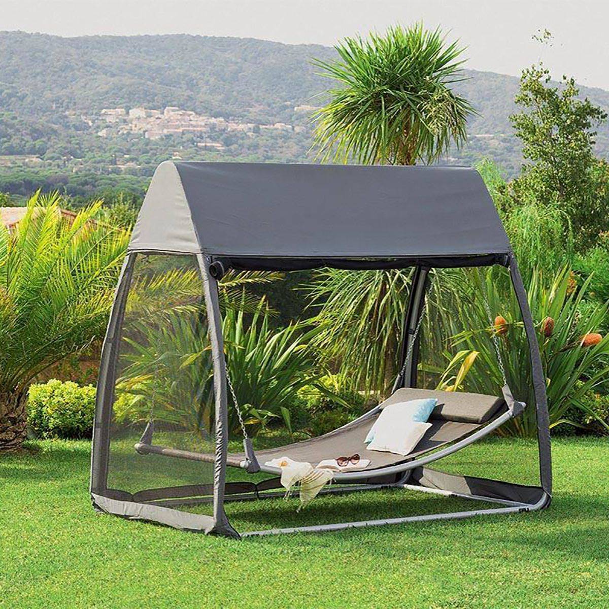 Assise De Rechange Pour Hamac Hespéride Trinidad - Ardoise | Dimensions 205x103x4.7cm