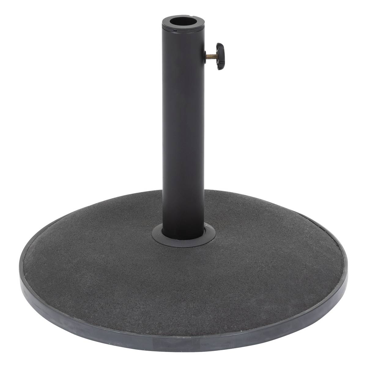 Base redonda para guarda-sol DAILIO preta 15 kg - Concreto, Aço tratado com epóxi Preto