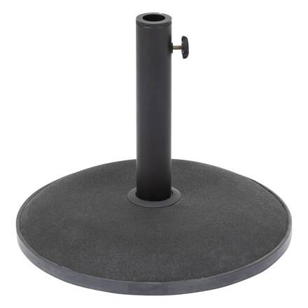 Base redonda para guarda-sol DAILIO preta 15 kg - Concreto, Aço tratado com epóxi
