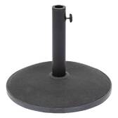 Base redonda para guarda-sol DAILIO preta 15 kg - Concreto, Aço tratado com epóxi Preto