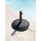 Base redonda para guarda-sol DAILIO preta 15 kg - Concreto, Aço tratado com epóxi Preto