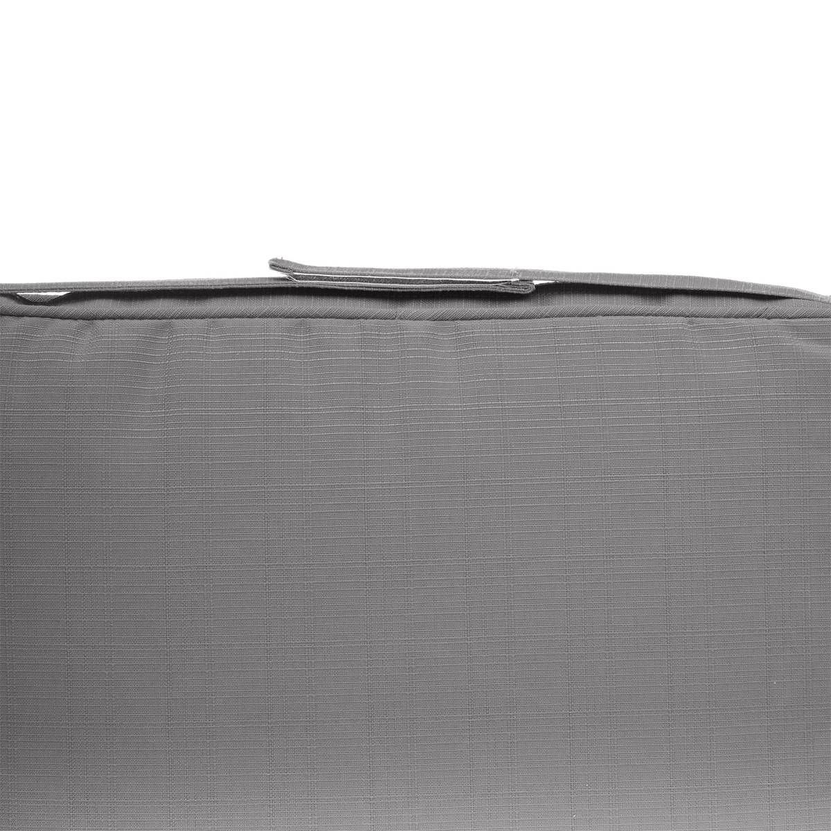 Almofada de cadeira com velcro KORAI Ardósia 40 x 40 cm - Poliéster Ardósia