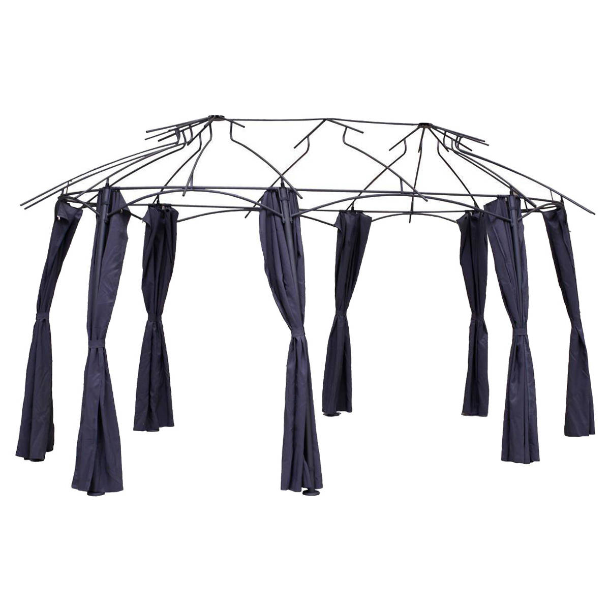 Cortinas para gazebo MALDIVES Ardósia Para MALDIVES 5 x 3 m - Poliéster Ardósia