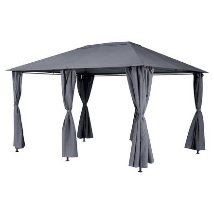 Cortinas para gazebo SANTORINI e THIRA Ardósia Para SANTORINI & THIRA 4 x 3 m - Poliéster