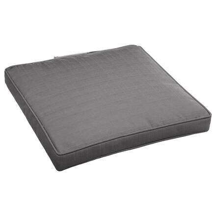Almofada de cadeira com velcro KORAI Ardósia 40 x 40 cm - Poliéster