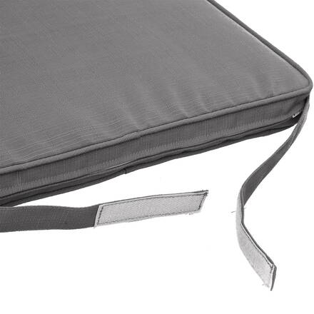 Almofada de cadeira com velcro KORAI Ardósia 40 x 40 cm - Poliéster