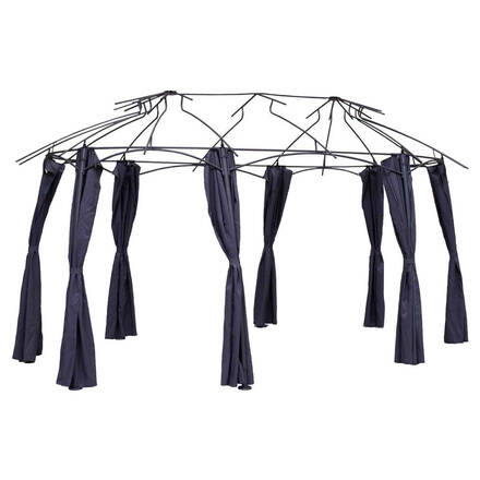 Cortinas para gazebo MALDIVES Ardósia Para MALDIVES 5 x 3 m - Poliéster