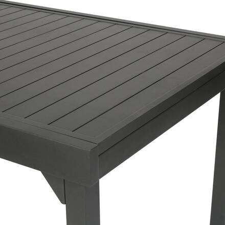 Mesa de jardim extensível PIAZZA Grafite 12 lugares - Alumínio tratado com epóxi
