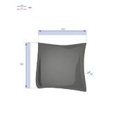 Almofada decorativa de exterior KORAI Ardósia 40 x 40 cm - Poliéster Ardósia