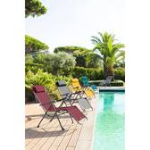 Poltrona relax de jardim SILOS Antracite 5 posições - Aço tratado com epóxi, Texaline Antracite