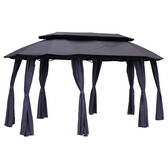 Cortinas para gazebo MALDIVES Ardósia Para MALDIVES 5 x 3 m - Poliéster Ardósia