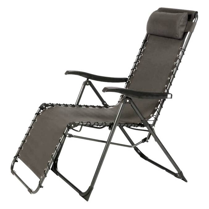Poltrona relax de jardim SILOS Antracite 5 posições - Aço tratado com epóxi, Texaline3493