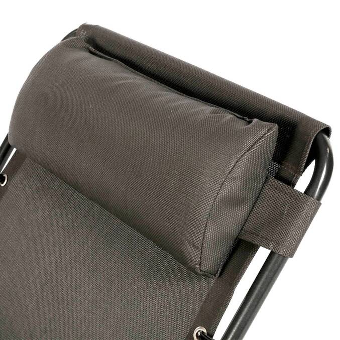 Poltrona relax de jardim SILOS Antracite 5 posições - Aço tratado com epóxi, Texaline3493