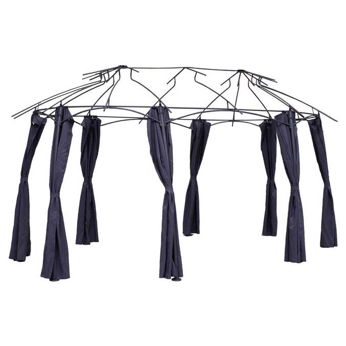 Cortinas para gazebo MALDIVES Ardósia Para MALDIVES 5 x 3 m - Poliéster3445