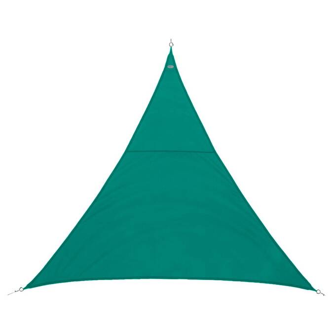 Vela de sombra triangular CURACAO Esmeralda 4 x 4 x 4 m - Poliéster Esmeralda