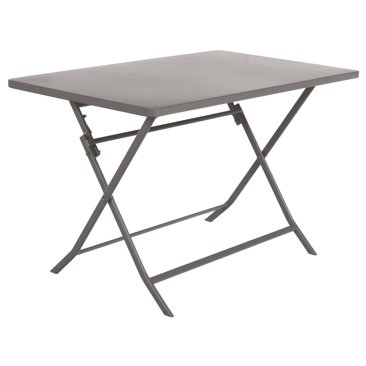 Mesa de jardim retangular dobrável GREENSBORO Tonka 4 lugares - Aço tratado com epóxi, Tratamento antiferrugem reforçado Tonka