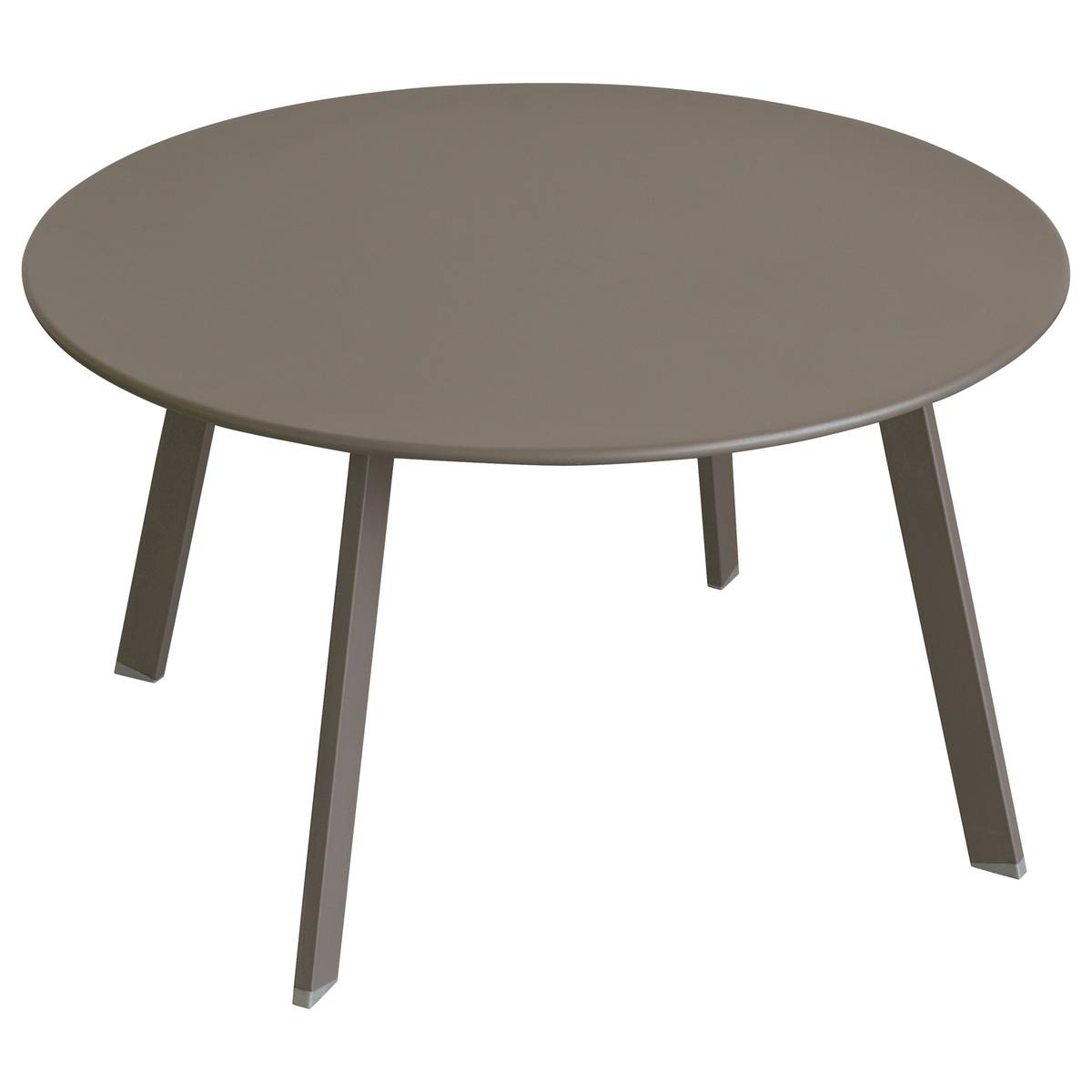 Mesa auxiliar de jardim redonda SAONA Tonka 70 x 40 cm - Aço tratado com epóxi, Tratamento antiferrugem reforçado Tonka