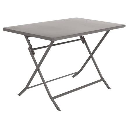 Mesa de jardim retangular dobrável GREENSBORO Tonka 4 lugares - Aço tratado com epóxi, Tratamento antiferrugem reforçado