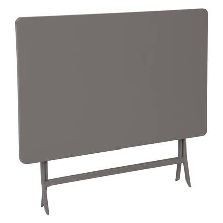Mesa de jardim retangular dobrável GREENSBORO Tonka 4 lugares - Aço tratado com epóxi, Tratamento antiferrugem reforçado