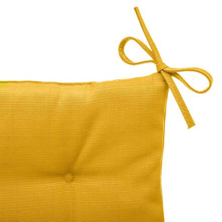 Almofada de cadeira quadrada 4 pontos KORAI Amarelo mostarda 40 x 40 cm - Poliéster