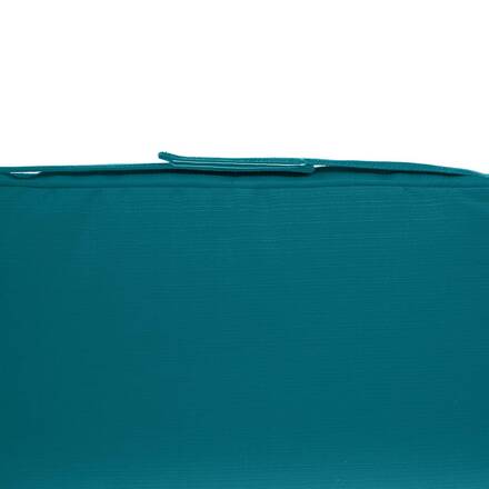 Almofada de cadeira com velcro KORAI Azul petróleo 40 x 40 cm - Poliéster