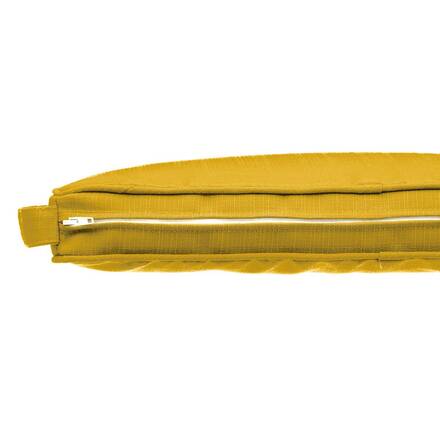 Almofada de cadeira com velcro KORAI Amarelo mostarda 40 x 40 cm - Poliéster