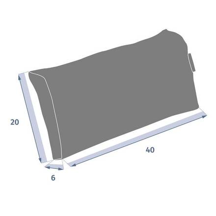 Apoio de cabeça ADAPTIA Azul petróleo 40 x 20 x 6 cm - Texaline