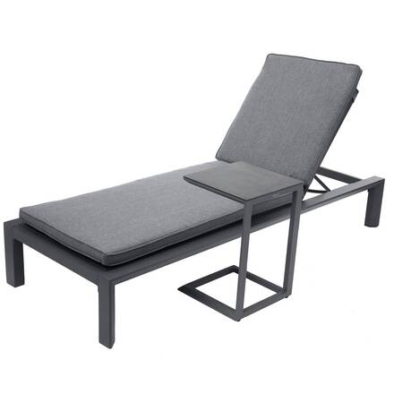 Cama de piscina ÉVASION Antracite / Grafite Alumínio com tratamento epóxi, Texaline, Poliéster