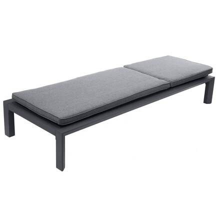 Cama de piscina ÉVASION Antracite / Grafite Alumínio com tratamento epóxi, Texaline, Poliéster