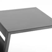 Mesa auxiliar de jardim quadrada ALLURE Grafite 55 x 45 x 55 cm - Alumínio tratado com epóxi Grafite