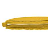 Almofada de cadeira com velcro KORAI Amarelo mostarda 40 x 40 cm - Poliéster Amarelo mostarda