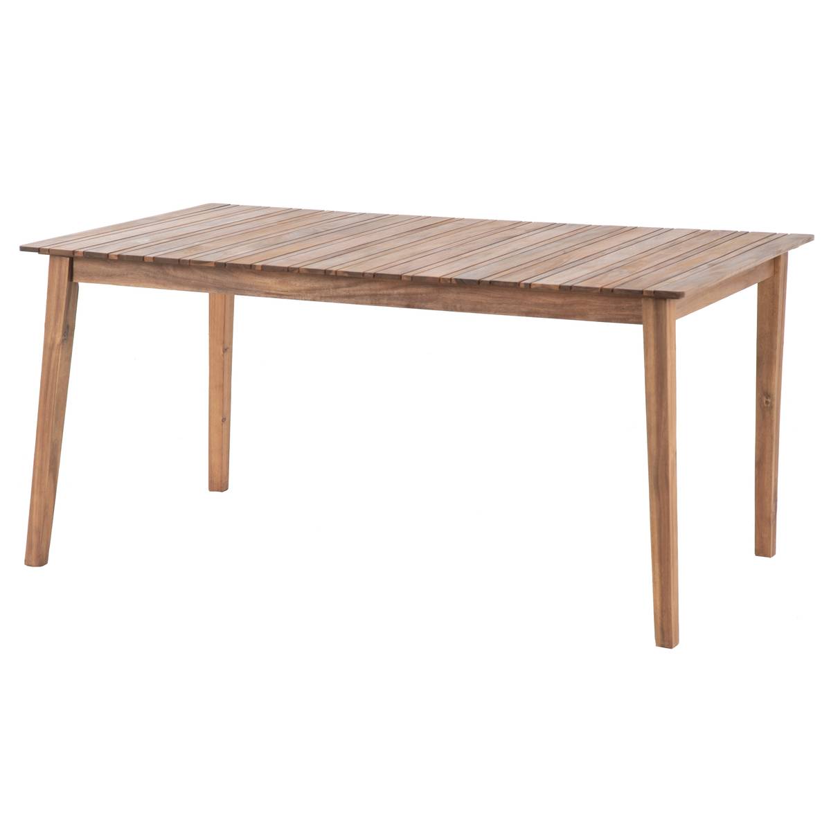 Mesa de jardim retangular TIWI Acácia 8 lugares - Acácia certificada FSC® Acácia