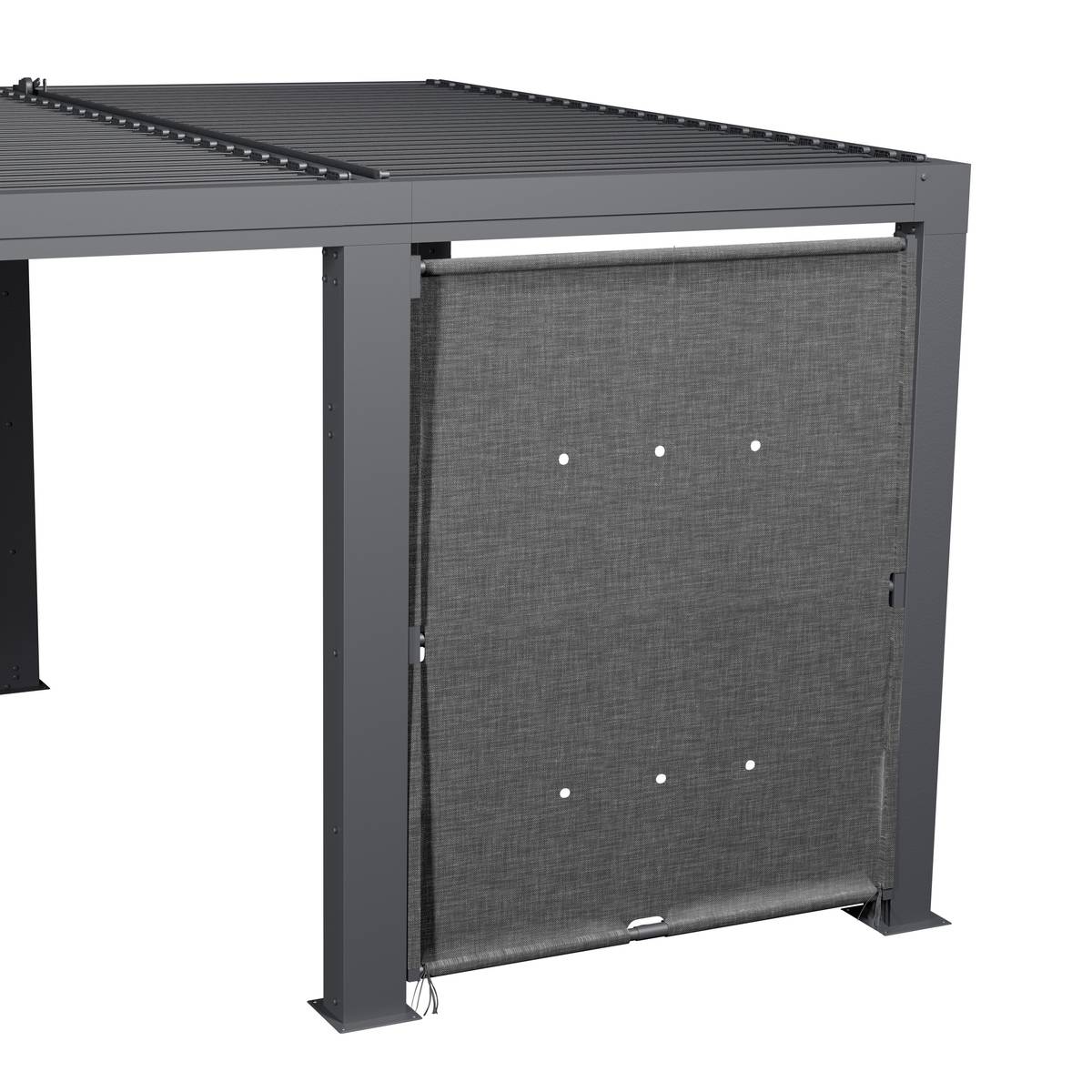 Toldo para pérgola bioclimática MAJAÉ Granito Para MAJAÉ 3,6 x 3,6 m - C. 158 cm - Alumínio, poliéster Granito