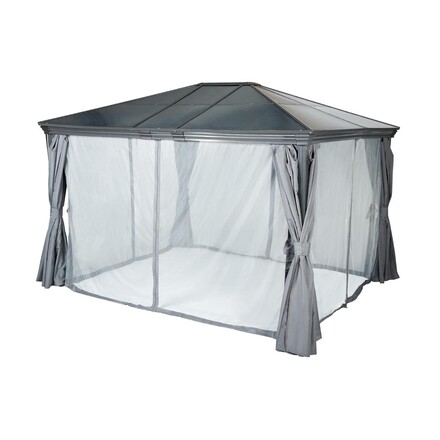 Mosquiteiro para pérgola BELIZE Ardósia Para BELIZE 3,6 x 3 m - L. 282 x A. 342 cm - Poliéster