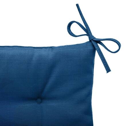 Almofada de cadeira quadrada 4 pontos KORAI Azul índigo 40 x 40 cm - Poliéster